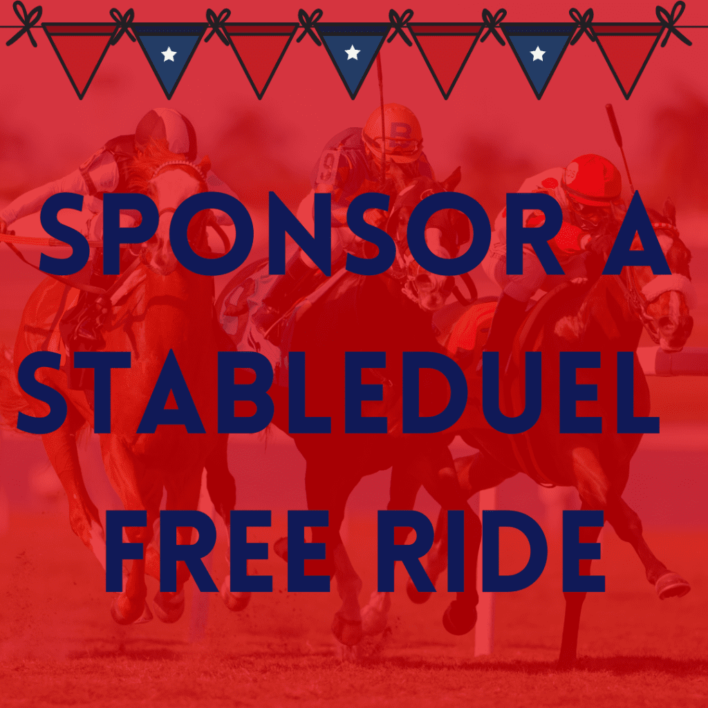 Sponsor a FREE Game' - StableDuel